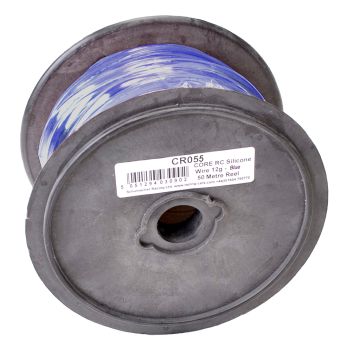 Core RC Silicone Wire 12AWG - Blue 50 Metre Reel (CR055)