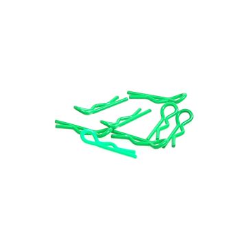 Core RC Small Body Clip 1/10 - Fluorescent Green (8) (CR064)