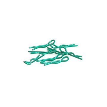 Core RC Small Body Clip 1/10 - Metallic Green (8) (CR066)