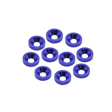 Core RC Alloy M3 Csk Washers - Blue pk10 (CR300)