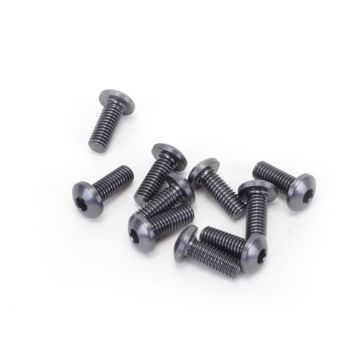 Core RC Alloy Button Head Hex Screws M3 x 8 pk10 (CR315)