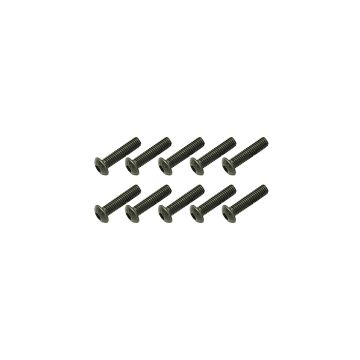 Core RC Steel Button Head Hex Screws M3 x 16 pk10 (CR366)