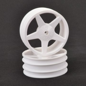 Core RC JC 5 Spoke 2.2 Front White Wheel XLS,PC - pr (CR680)
