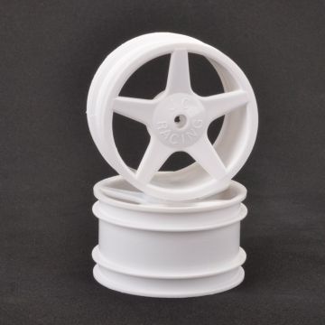 Core RC JC 5 Spoke 2.2 Rear White Wheel XLS,PC  pr (CR681)