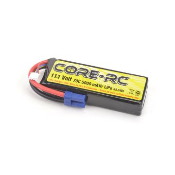 Core RC 5000mAh 11.1V 3S 70C S/C LP LiPo EC5 (CR779)