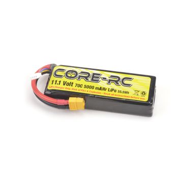 Core RC 5000mAh 11.1V 3S 70C S/C LP LiPo XT60 (CR783)