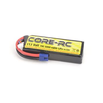 Core RC 5000mAh 11.1V 3S 70C S/C LP LiPo EC3 (CR784)
