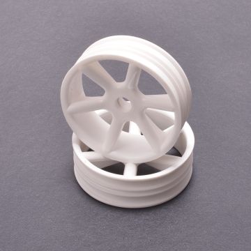 JC 6 Spoke 2.2 2WD White Yellow Wheel Cougar 2K (Pr) (CR893)