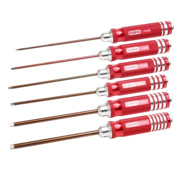 EDS Hex Driver Set 1.5 2.0 2.5 3.0 4.0 & 5.0 x120mm - 6 Pcs (ED110992)