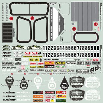 Element RC Enduro Ecto Decal Sheet (EL42163)