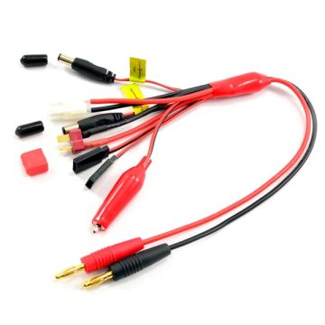 Etronix 4mm Plug To Glow/Tamiya/Deans/ Jr TX+Rx And Futaba TX+Rx Pvc (ET0279)