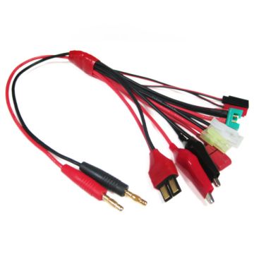 Etronix 4.0mm To Deans/Futaba/JST/Tamiya/Micro Tamiya/Mpx/Clip/D (ET0281)