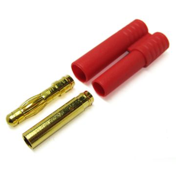 Etronix 4.0mm Gold Connector W/Housing (ET0604)