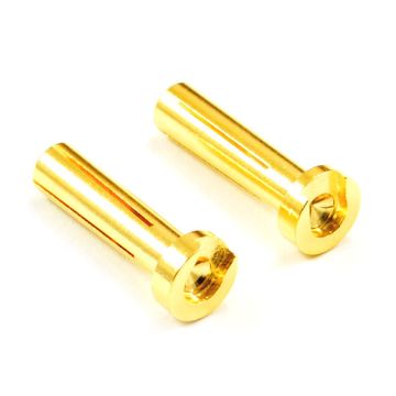 Etronix Low Profile 4.0mm Male Gold Connector (2) (ET0605LP)