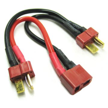 Etronix Deans 2S Battery Harness For 2 Packs In Series 14awg Silicone Wire (ET0707)