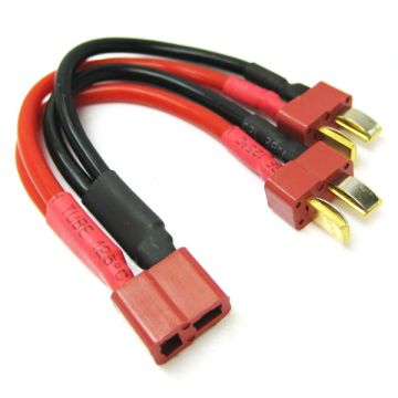 Etronix Deans 2S Battery Harness For 2 Packs In Parallel 14awg Silicone Wire (ET0708)