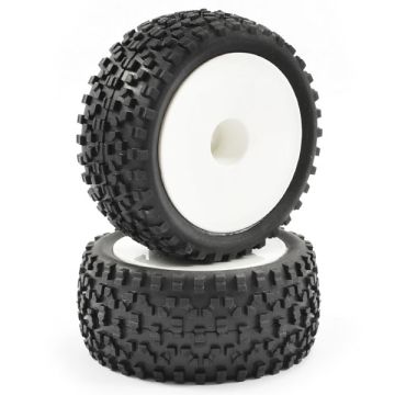 Fastrax 1:10th Mounted Cuboid Buggy Rear Tyres Dished (FAST0039)