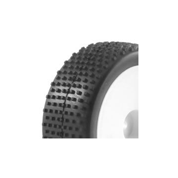 Fastrax 1:10th Mounted Buggy Tyres LP 'Block' Front (FAST0040)
