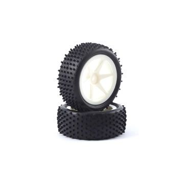 Fastrax 1:10 Mounted Buggy Tyres Lp 'Stub' Front (Spoked) (FAST0046S)