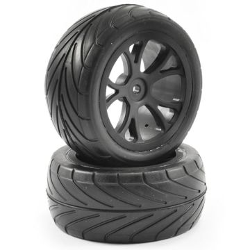 Fastrax 1:10th Mounted Arrow Buggy Rear Tyres 10-Spoke (FAST0049B)