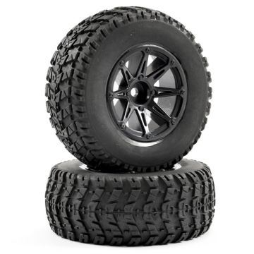 Fastrax 1:10 SC Wave Mounted 8-Spoke Wheels (12mm) (FAST0058B)