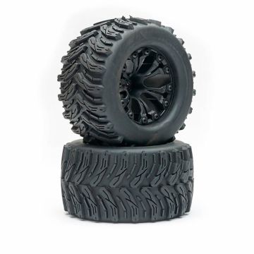Fastrax 1/10 T-Bone Truck Tyre Mounted Split-Spoke (12mm Hex) (FAST0069B)
