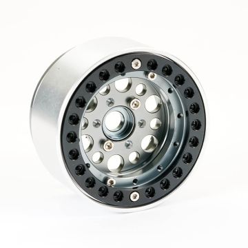 Fastrax Aluminium Beadlock Sixo 1.9" Wheels - Grey (4Pc) (FAST0135GY)