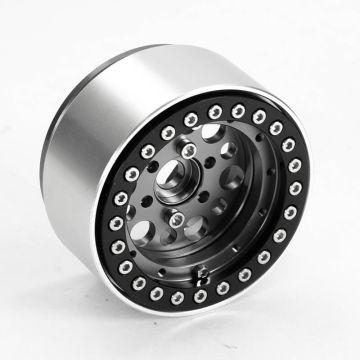 Fastrax Aluminium Beadlock T12 1.9" Wheels - Grey (4Pc) (FAST0136GY)
