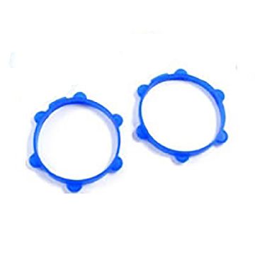 Fastrax 1:8th Rubber Tyre Bands Blue (2 Per Pack) (FAST0175)