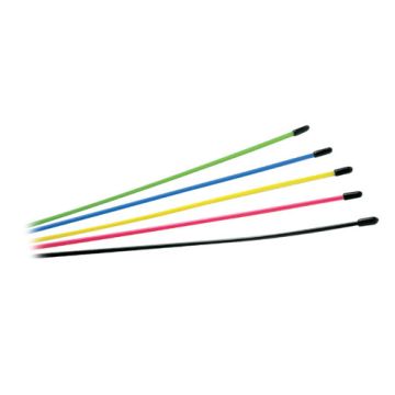 Fastrax Multi Coloured Assorted Antenna Tubes 18Pcs (FAST103-18)