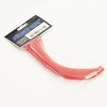 Fastrax 200mm X 2.5mm Red Nylon Cable Ties (50Pcs) (FAST106R)
