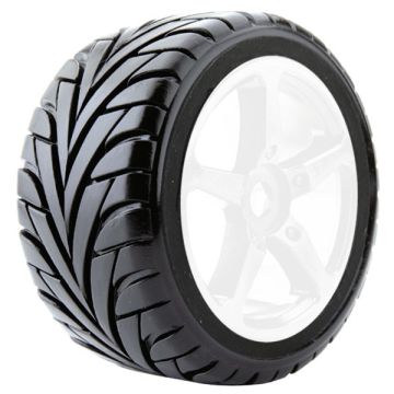 Fastrax 1:8 Truggy Eagle MTd On 5-Spoke White 0 Offset(Pr) (FAST1092W-0)