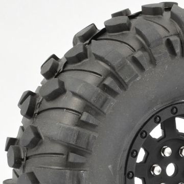 Fastrax 1:10 Crawler Boxer 1.9 Mounted Scale Wheel Black (FAST1265B)