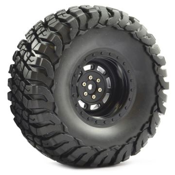 Fastrax 1:10 Crawler Granite 2.2 Scale Wheel ø140mm Tyre (Black) (FAST1267B)