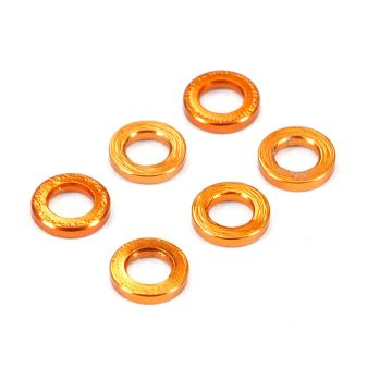 Fastrax M3 Flat Washer Gold 1.0mm (6) (FAST142-2-G)