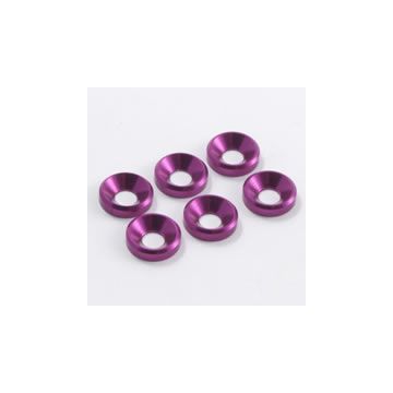 Fastrax M4 Shim Washers (6) Purple (FAST145P)