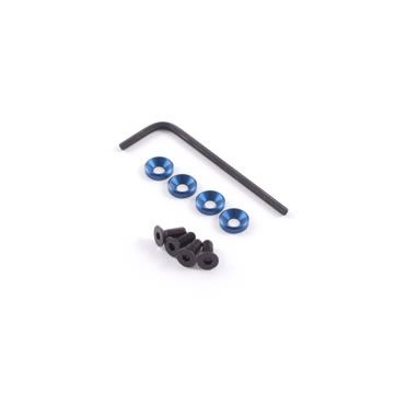 Fastrax M3 Engine Mounts W/F.H.Screws Blue (FAST147)
