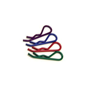 Fastrax 1:8th/1:5th/Transponder Body Clips Metallic Green (6) (FAST210MG)