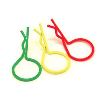 Fastrax Flourescent Yellow Large Clips (FAST213FY)