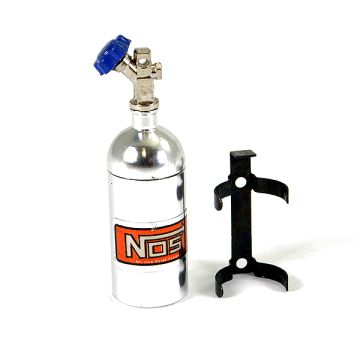 Fastrax Aluminum Nos Nitrous Bottle & Mount - Silver (FAST2204S)