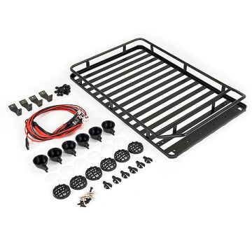 Fastrax Rooftop Luggage Rack W/Led Spot Lights (233X157X36mm) (FAST2304)