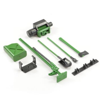 Fastrax Scale 6-Piece Tool Set Green/Black Painted (FAST2334)