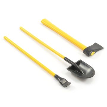 Fastrax 3-Piece Painted Hand Tools Shovel/Axe/Pry Bar (FAST2339)