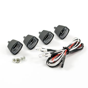 Fastrax Light Set W/Led,Lenses Wire Connector 4Pcs - Rectangle (FAST2340)