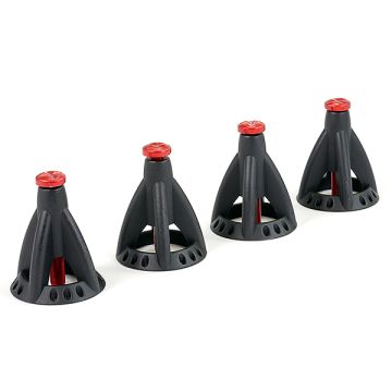 Fastrax 6-Ton Alloy Adjustable Scale Height Jack Stand (4Pcs) - Black (FAST2395BK)