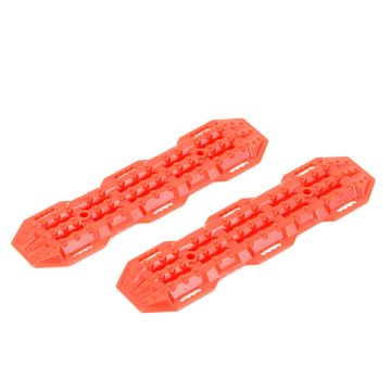 Fastrax 1:10th Scale Rubber Red Recovery Ramps For Crawler (FAST2398R)