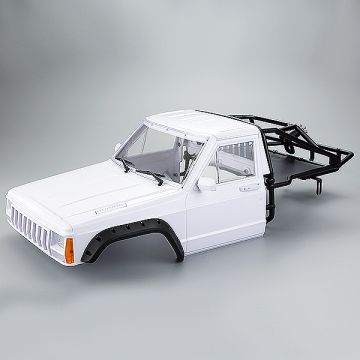 Fastrax 1:10th Rockee Pick-Up & Rear Cage Hardbody 313-324mm - White (FAST2500W)