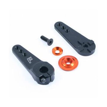 Fastrax 25T Jumbo Black Alum 3-In-1 Servo Horn (Futaba) (FAST324B)