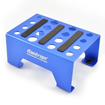 Fastrax Universal Aluminium RC Car Stand Blue (FAST410B)