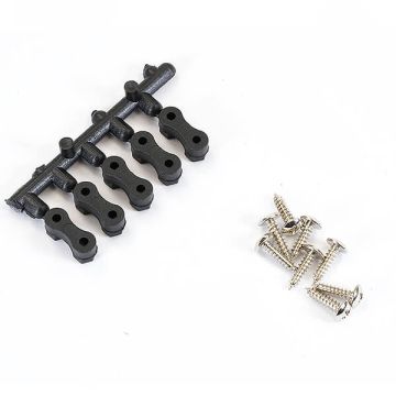 Fastrax Black Servo Mounts W/Hardware (FAST41BK)